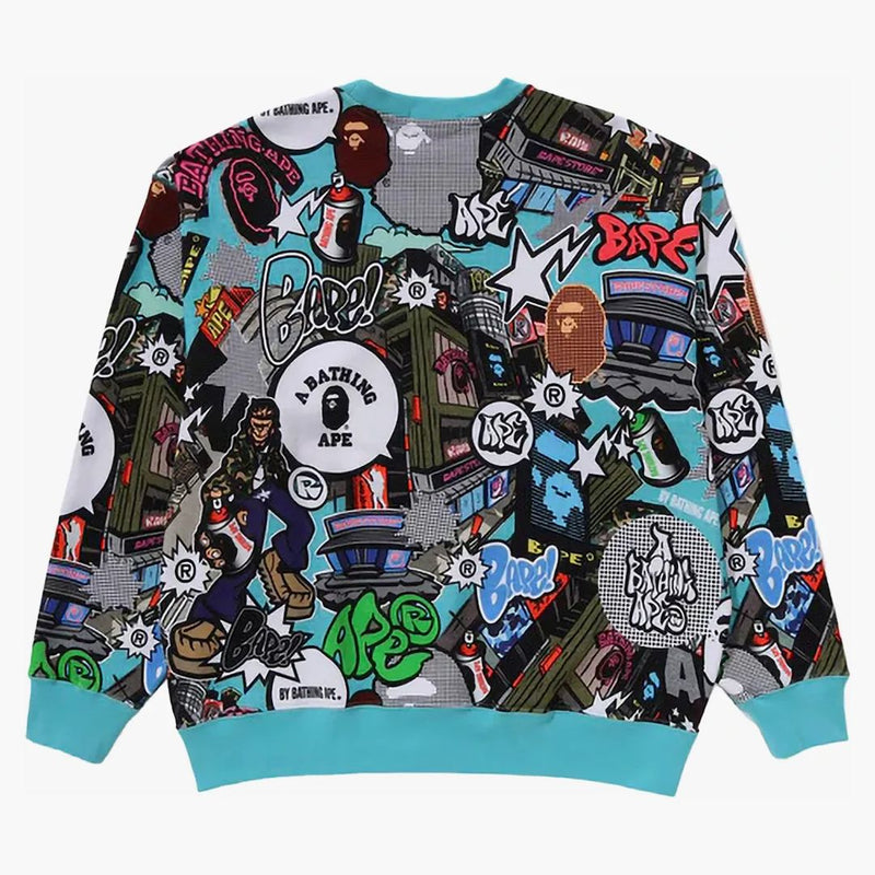BAPE COMIC ART CrewNeck Multicolor