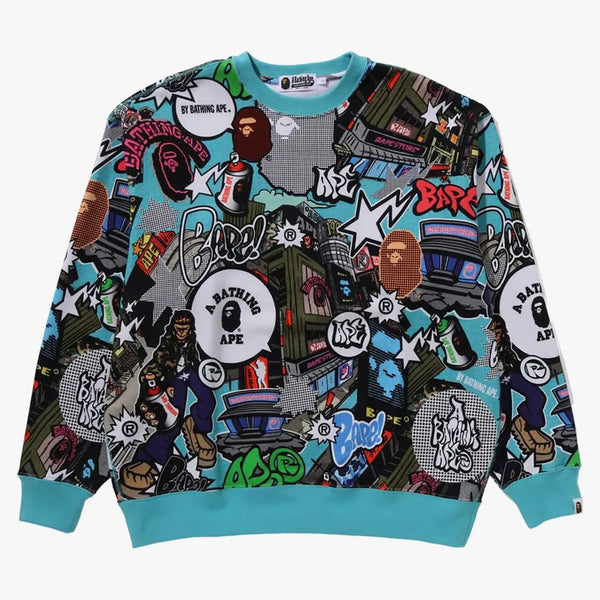 BAPE COMIC ART CrewNeck Multicolor
