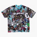 Bape Comic Art Relaked Fit Tea Multicolor