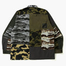 Bape Crazy Camo Relaxed Military Shirt Multi