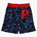 Bape Crazy Camo Shark Sweat Shorts Purple