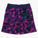 Bape Crazy Camo Shark Sweat Shorts Red