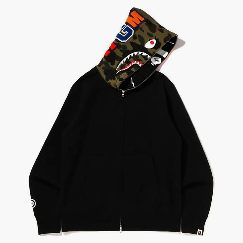 BAPE Crazy Face Full Zip Hoodie Black