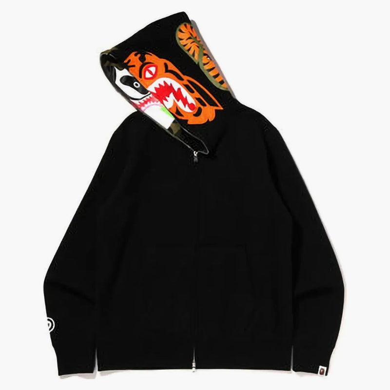 BAPE Crazy Face Full Zip Hoodie Black