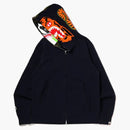 Bape Crazy Face Full Zip Hoodie Navy