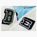 Bape Crazy Patch Varsity Jacket Sax