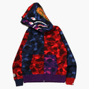 Bape Crazy Shark Wide Fit Full Zip Double Hoodie Multi