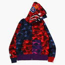 Bape Crazy Shark Wide Fit Full Zip Double Hoodie Multi