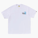Bape Cursive College Logo Relaxed Fit Tee White