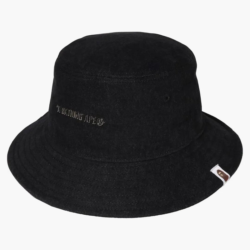 Bape Denim Bucket has Black