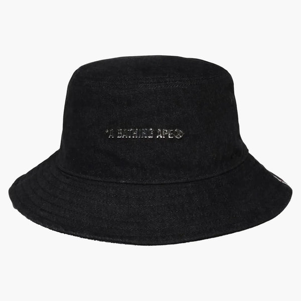Bape Denim Bucket has Black