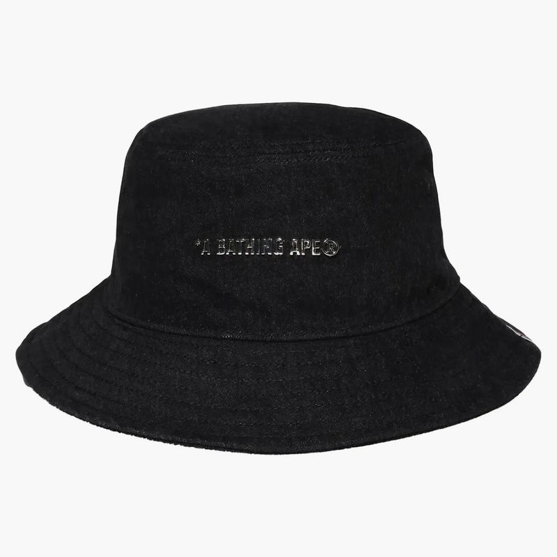 Bape Denim Bucket has Black