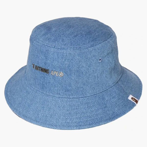 Bape Denim Bucket has Light Indigo