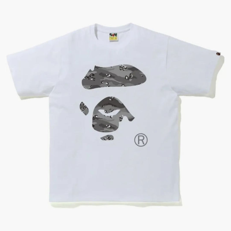 BAPE DESERT CAMO APE FACE TEE BIANCO/NERO