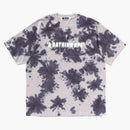 Bape Destroyed Bleach Logo Relaxed Fit Tee Gray