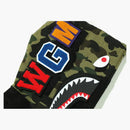 Bape Detachable Shark Full Zip Hoodie Black