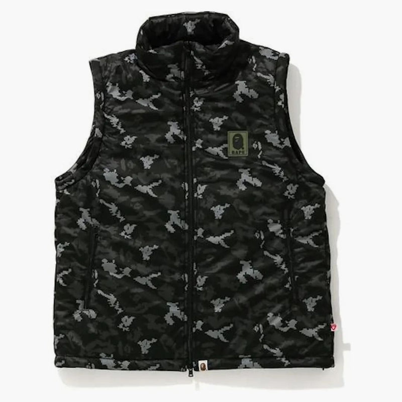 Bape Digital Camo Detail Padded Jacket Black