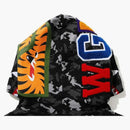 BAPE DIGITÁLNÍ CAMO SHARK Wide Pullover Hoodie Black