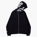 Bape Digital Shark Full Zip Hoodie Black
