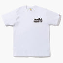 Bape distortion tea white black