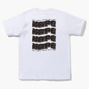 Bape distortion tea white black