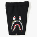 Bape Double Knit Side Shark Shorts Black
