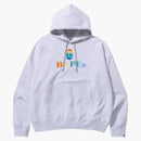 Bape Embroidery Loose Fit Pullover Hoodie Gray