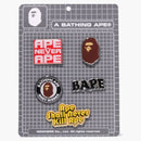 Bape Embroidery Shaggy Knit Cardigan Beige