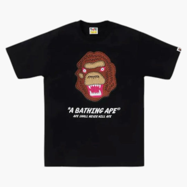 BAPE RACIAMENTO SECIFICATO SOUVENIR LOGO TEA (SS25) NERO