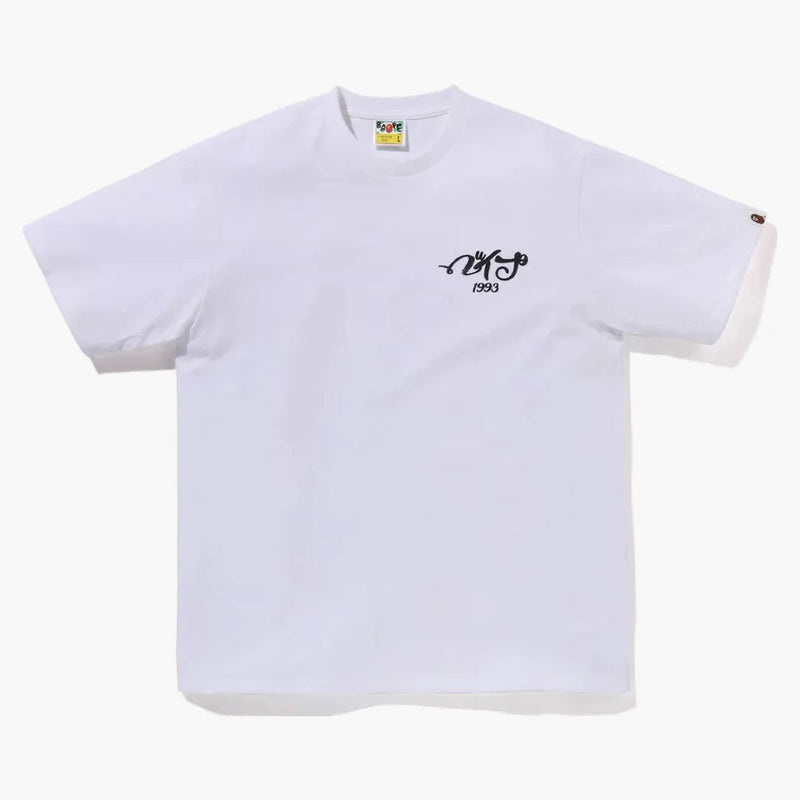 Bape Empoidery Style Suvenir Logo Tee White