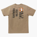 Bape Embroidery Style Tiger Tea Beige
