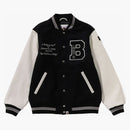 Bape Embroidery Varsity Jacket Black