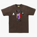 Bape Fans Scarf College Tee Brown