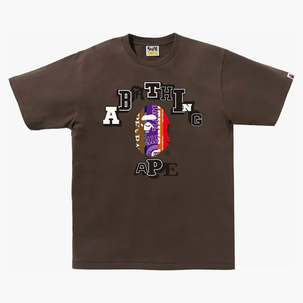 Bape fans scarf college tea brown