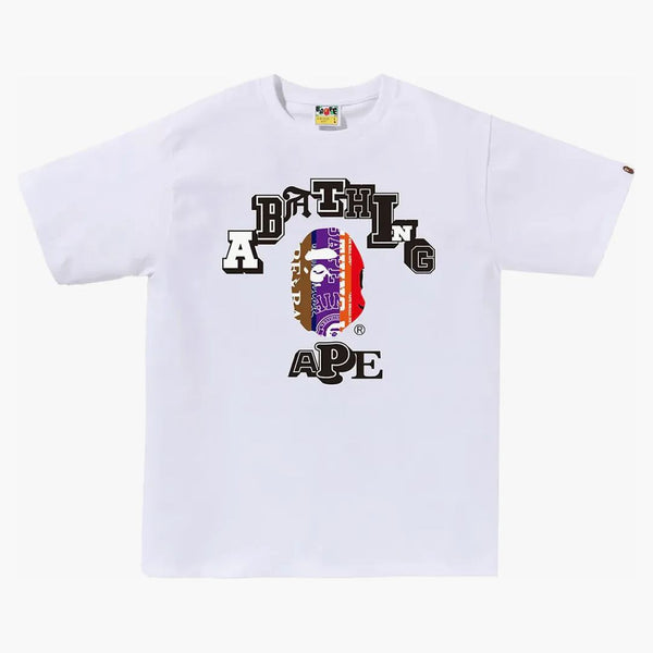 Bape fanoušci šály na vysokou školu čaj bílá bílá