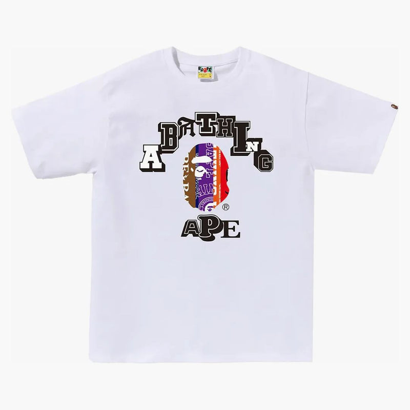 Bape fanoušci šály na vysokou školu čaj bílá bílá