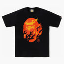 Bape Flame Ape Head Tee Black/red