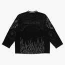 Bape Flame Football Jersey Black