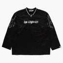Bape Flame Football Jersey Black