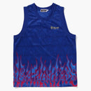 Bape Flame Mesh Vest Blue