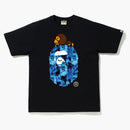 Bape Flame Milo on Big Ape T-shirt Black/Blue