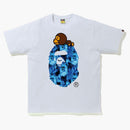Bape Flame Milo on Big Ape T-Shirt White/Blue