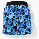 Bape Flame Wide Sweatshort Blue