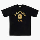 Bape Foil College Bapec Tee Black