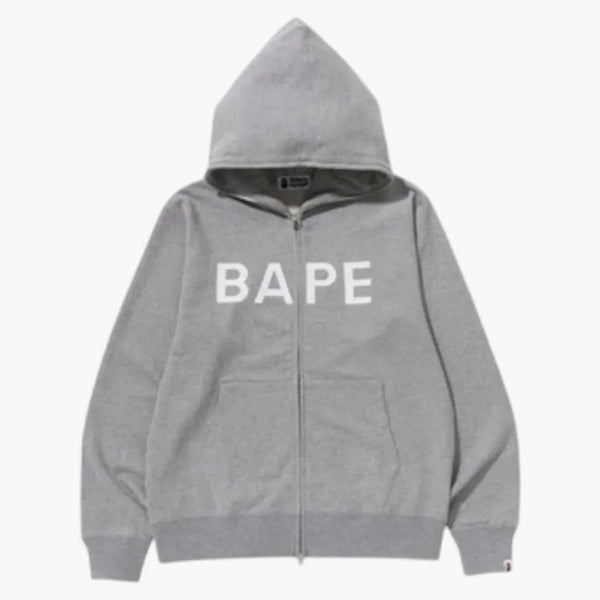 Bape Full Zip Hoodie Grey