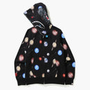 Bape Galaxy Shark Full Zip Hoodie Black
