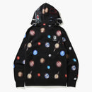 Bape Galaxy Shark Full Zip Hoodie Black