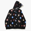 Bape Galaxy Shark Full Zip Hoodie Black