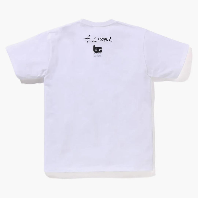 Bape Gallery X Adam Lister Tee White