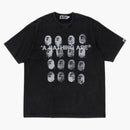 Bape Garment Dye Logo Relaxed Fit Tea Black